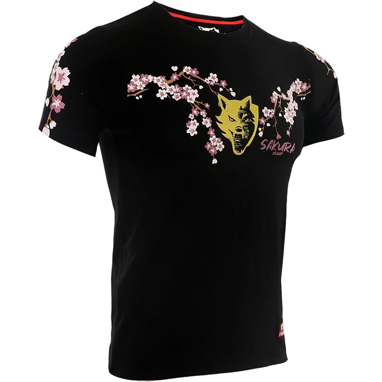 VSZAP Sakura трикотажные футболки с коротким рукавом Боевая одежда Муай Тай ММА