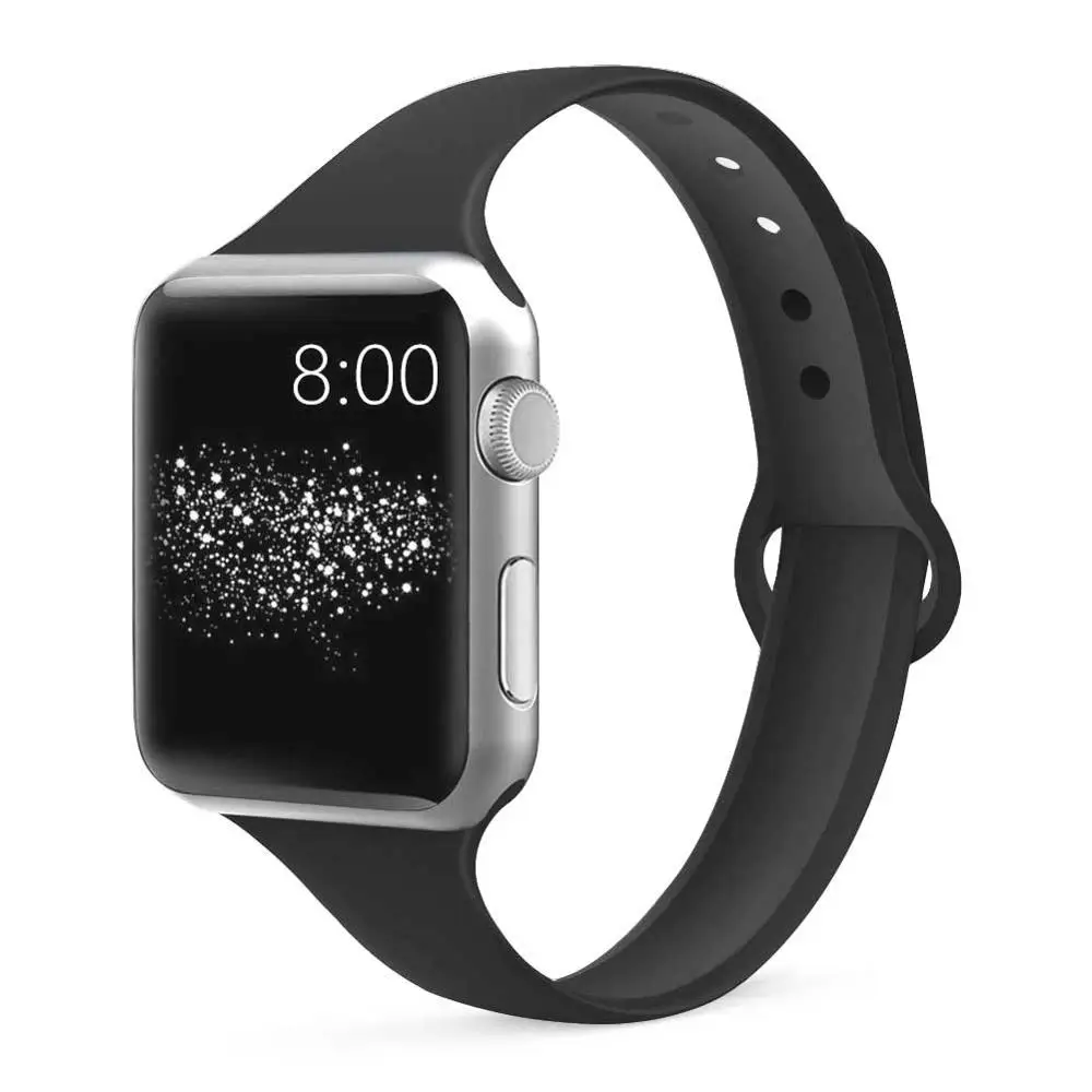 6 bolive Strap for Apple watch 4 band 44mm 40mm iWatch band 38mm 42mm Sports silicone bracelet Watchband for correa Apple watch 3/2/1 - Цвет ремешка: 6 bolive