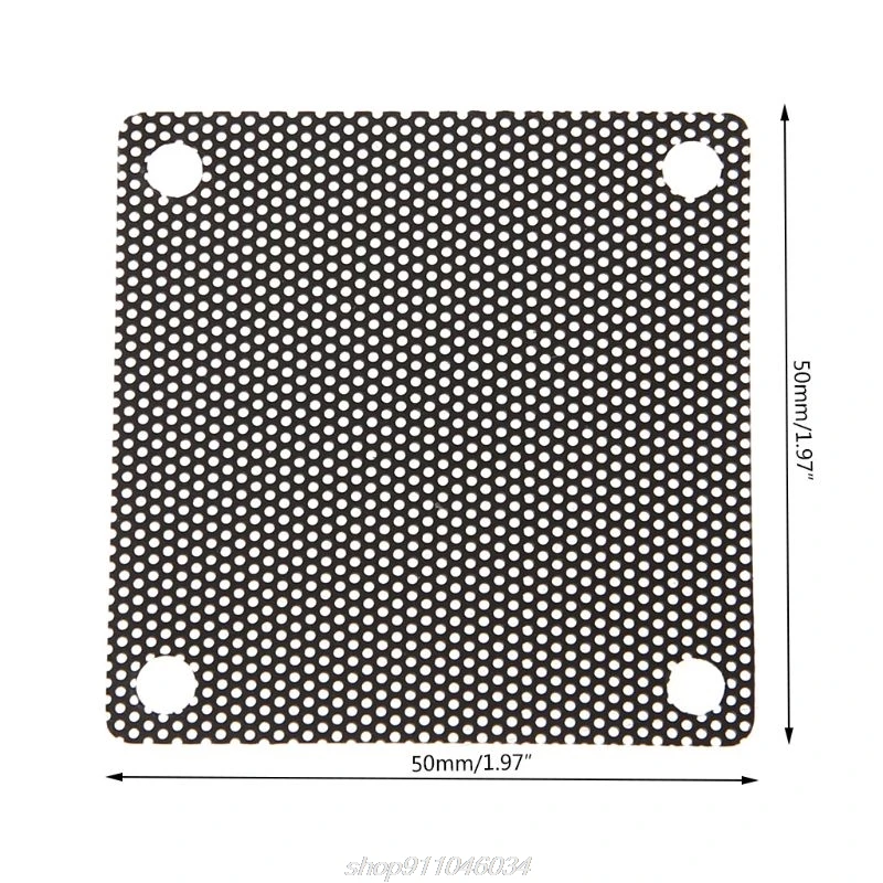 

5PCS PVC Fan Dust Filter PC Dustproof Case Cuttable Computer Mesh Cover 50mm Mesh Black A07 21 Dropshipping