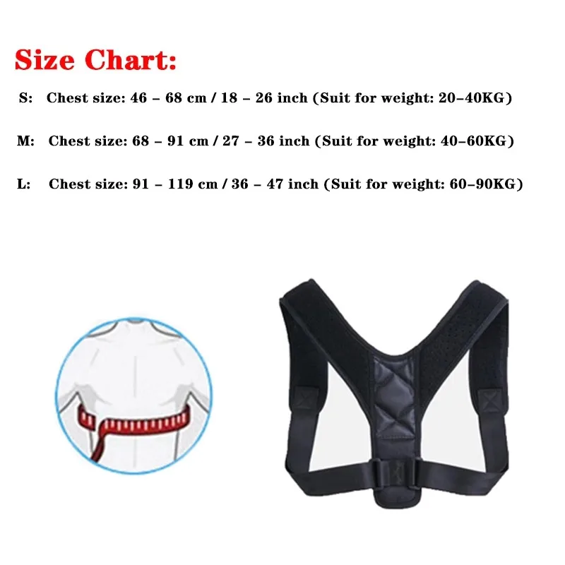 Медицинский Регулируемый Корректор осанки для мужчин и женщин корсет поддержки