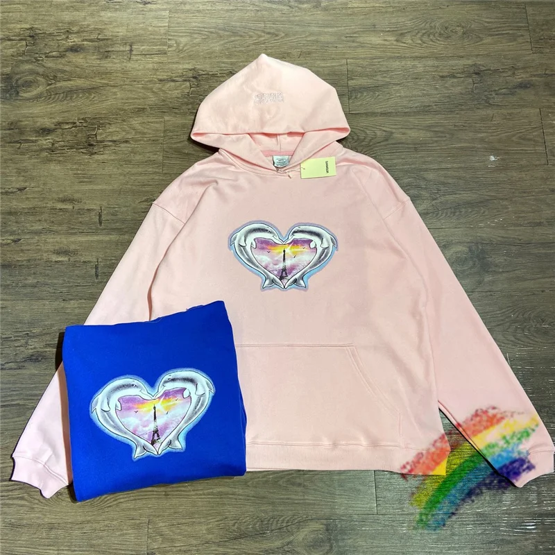 

2021fw VETEMENTS Hoodie Men Women 1:1 Best Quality Dolphin Heart Vetements Sweatshirts Oversized Pullovers