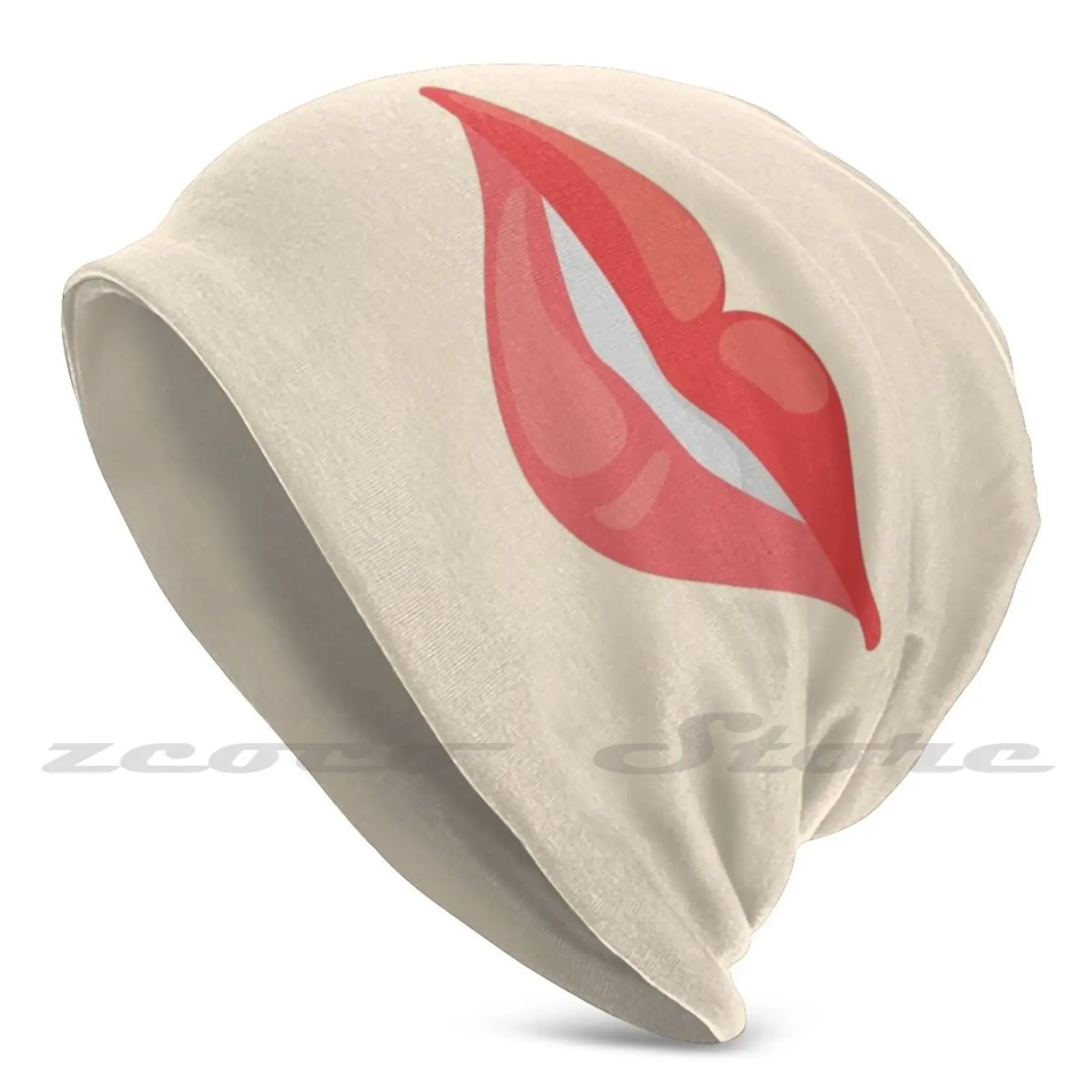 

Mouth Expressions Gestures Personalized Pattern Knit Hats Plus Size Elastic Soft Cap Mouth Expressions Facial Gestures Cartoon