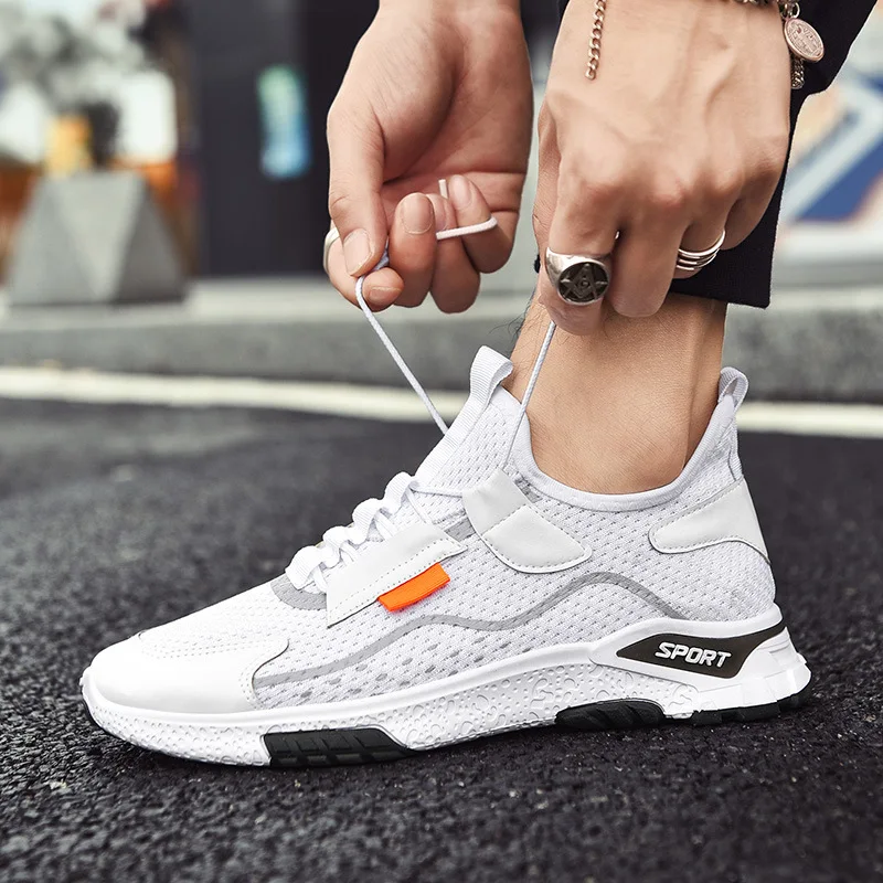 

Men Classic Sneakers Hard-wearing Breathable Running Shoes Outdoor Sport Comfortable Foam Bottom Casual Gym Mens Shoes RE