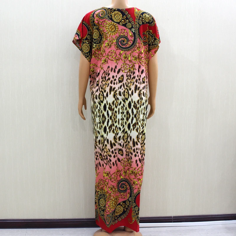 2020 африканская мода Laopard принт 100% хлопок Материал аппликации с коротким рукавом