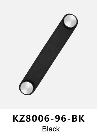 14cm double nail Багажная Ручка ящика двери кухонного шкафа Ручка из натуральной кожи черный коричневый мебельные ручки комод ручки для ящика шкафа - Цвет: 14cm double nail
