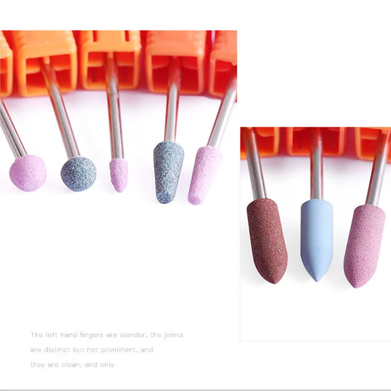 

1Pcs Electric Nail Drill UV Gel Remover File Quartz Nail Drill Bits Round Cones Cutter Grinding Head for Manicure Machine Tools