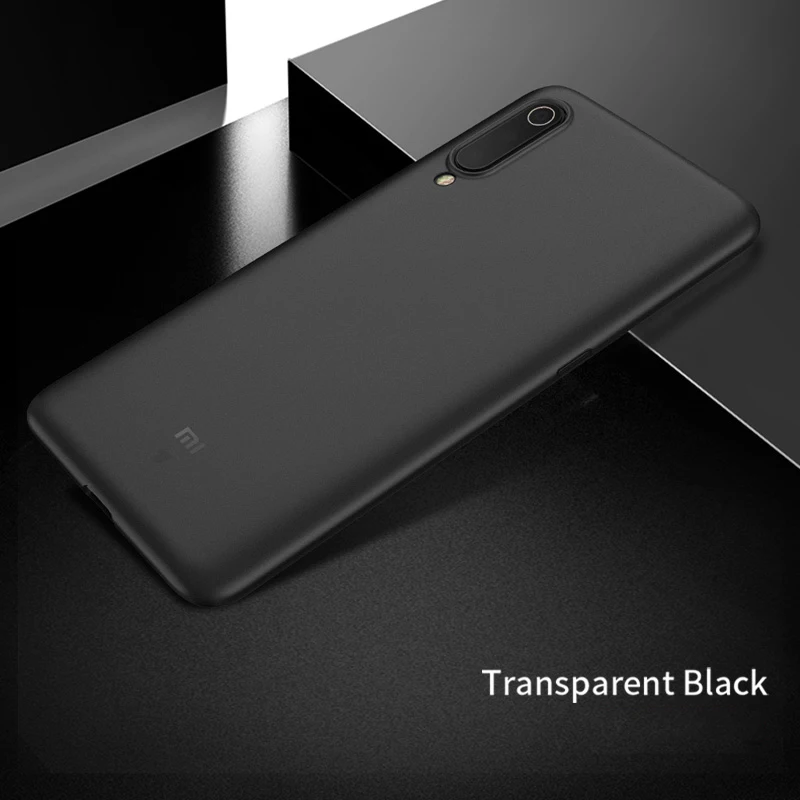 X-Level супер тонкий чехол s для Xiaomi mi 9 противоударный ультра тонкий жесткий PP защитный чехол для mi 9 прозрачный - Цвет: Transparent Black
