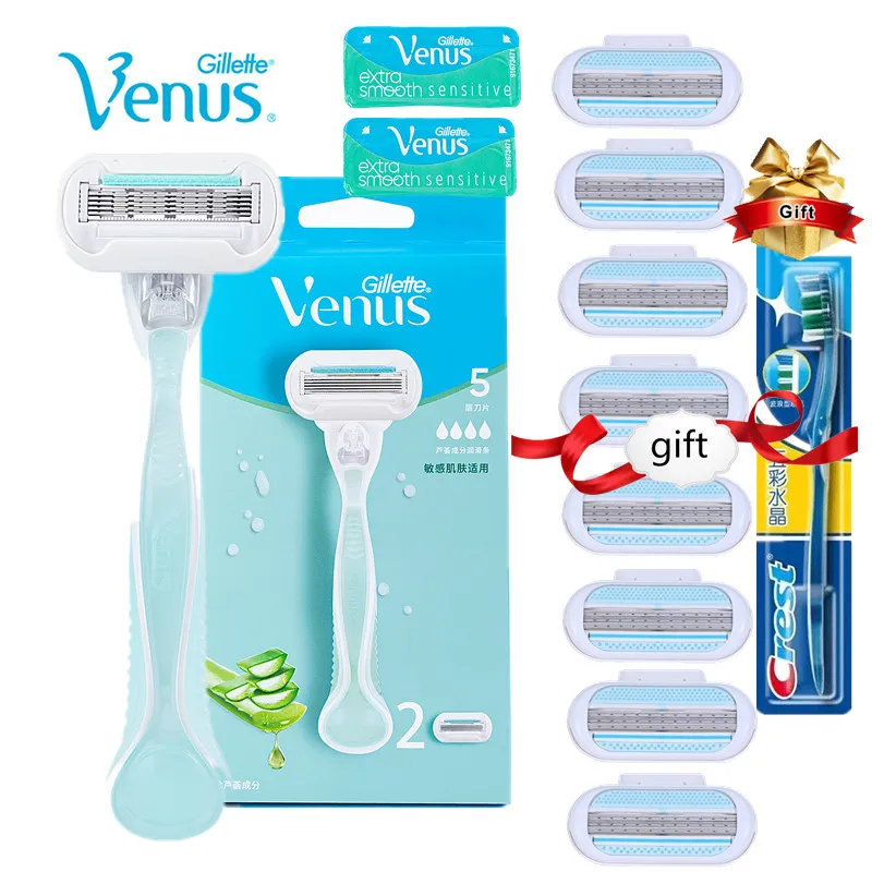 

Gillette Venus Deluxe Smooth Sensitive 5 Layer Women Shaver Razor Blade Body Manual Hair Removal Lady Machine for Shaving Blade