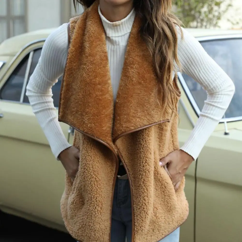 

Autumn Waistcoat Wear Resistant Fabulous Oversized Skin-friendly Women Vest