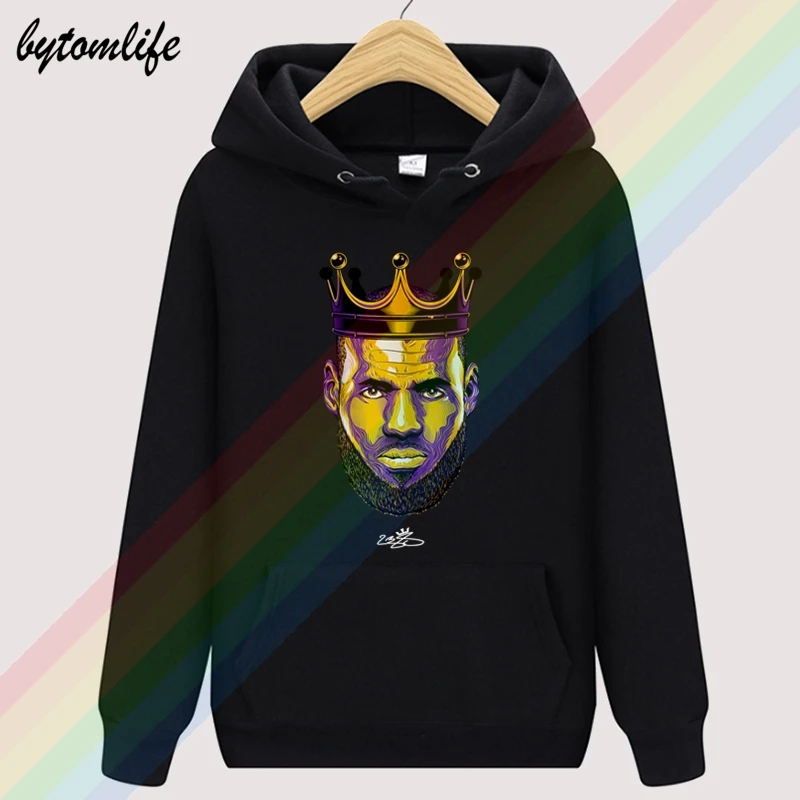 Худи Lakers LeBron Crown Of A King James мужское свитшот с капюшоном шерстяная одежда пуловер