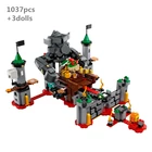 Конструктор Супер боуз, сборный набор для сборки замка босса, игрушки сделай сам, подарок для детей, совместим с кирпичами, модель фильма