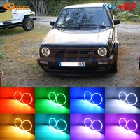 for volkswagen vw golf mk1 mk2 gti rf remote bluetooth compatible app multi color ultra bright rgb led angel eyes kit halo rings