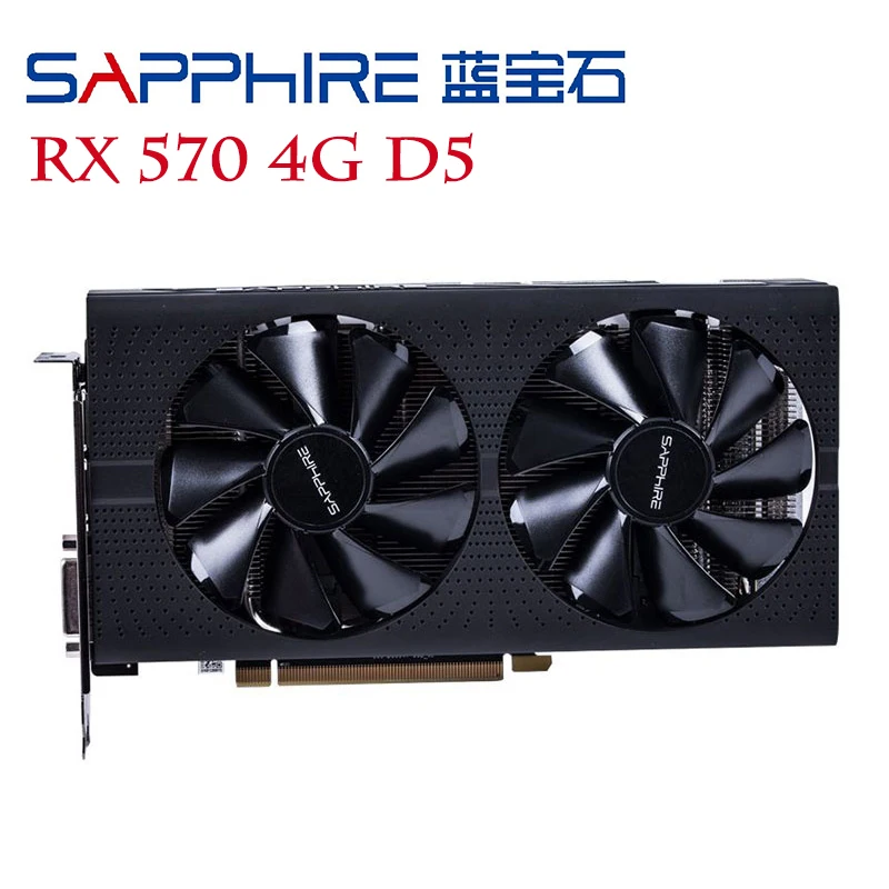 SAPPHIRE RX 570 4 Гб D5 видеокарты 256Bit GDDR5 видеокарта для AMD 500 Series Radeon RX570 DisplayPort HDMI DVI