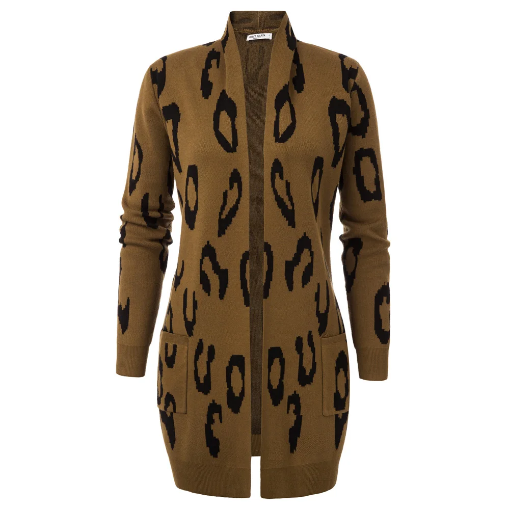 Модное женское пальто винтажный женский свитер Осень зима 2019 трикотажный