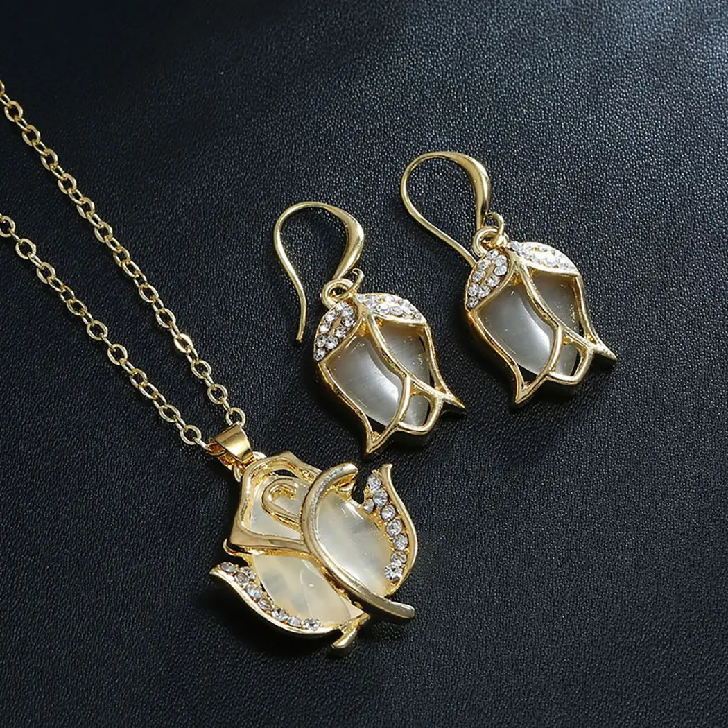 Женское ожерелье с подвеской креативный Декор Тюльпан Ожерелье для вечеринки