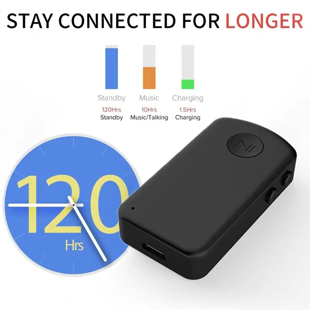 Bluetooth Receiver 4.1 Беспроводной Bluetooth Аудио Приемник 3.5 мм Автомобильный Aux Bluetooth Стерео Адаптер для Динамиков Наушников Громкой связи