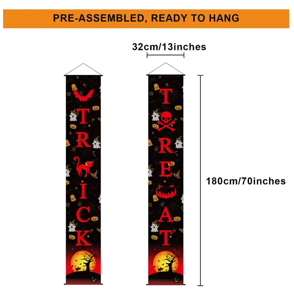 Дверной баннер на Хэллоуин Рождественский подвесной флаг вечерние флаги ворота