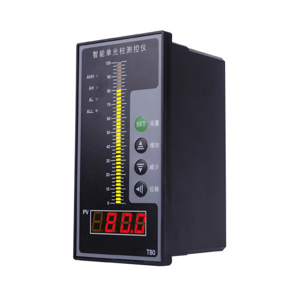 

T80 Intelligent Pressure Contorller Mini Light Column Display 4-20mA Water Oil Sewage Viscosity Meter Liquid Level Transmitter