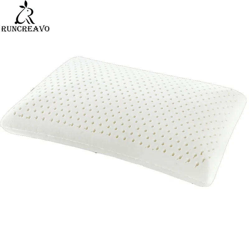 

Natural Pure Latex Foam Rectangular Slow Rebound Memory Foam Pillow Cervical Health Care Orthopedic Latex Neck Foam Pillow