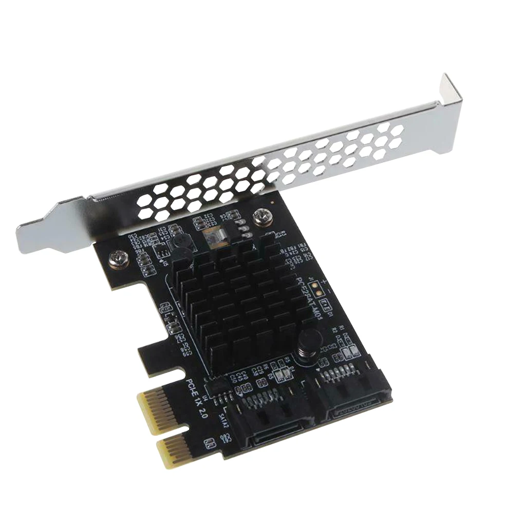 Адаптер SATA PCI e с 2 портами 3 0 на PCIe x1 x16 плата расширения III express конвертер Marvell
