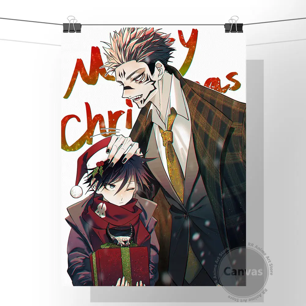 

Аниме Рождественская сукуна юютсу кайсен плакаты картины украшение дома картины на холсте HD Печать настенное искусство модульная гостиная