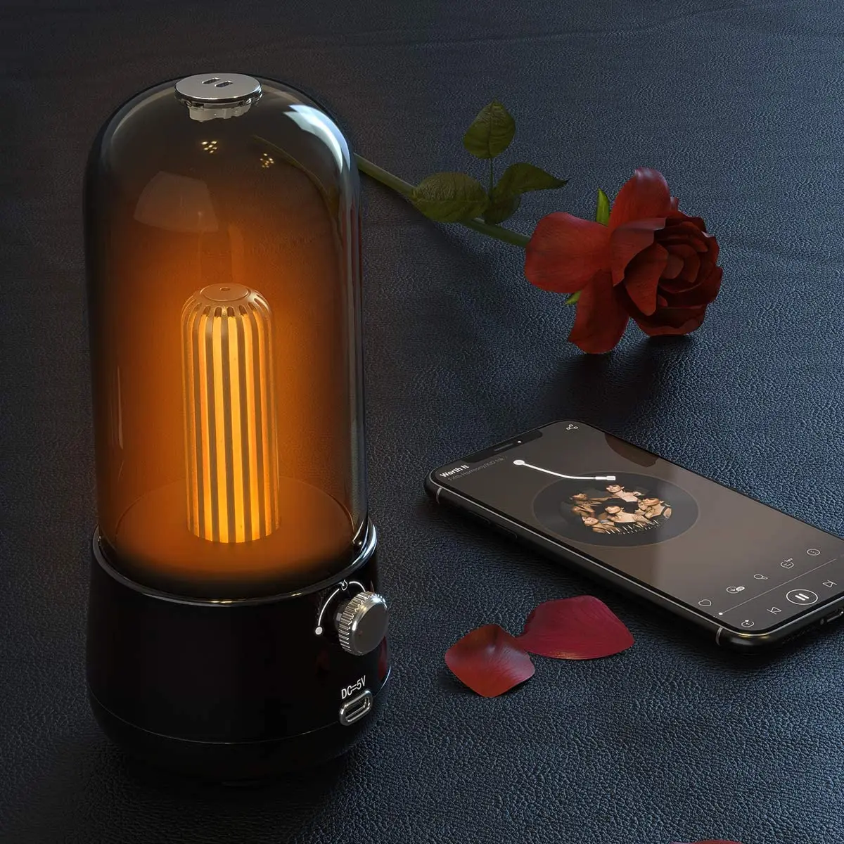 

Bluetooth-Колонка Lenovo L02, ночник с аккумулятором, креативная Беспроводная лампа с сабвуфером для спальни