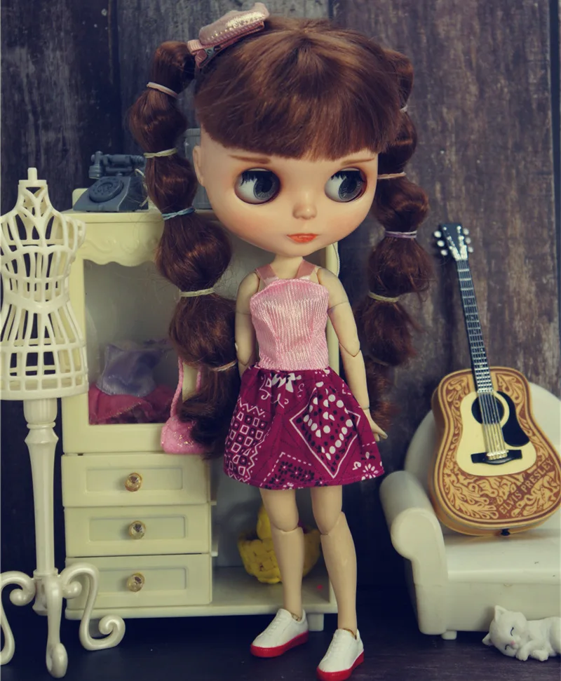 Одежда для куклы Blythy Sweetpie красочная юбка-пачка модные кукольные Платья блайз