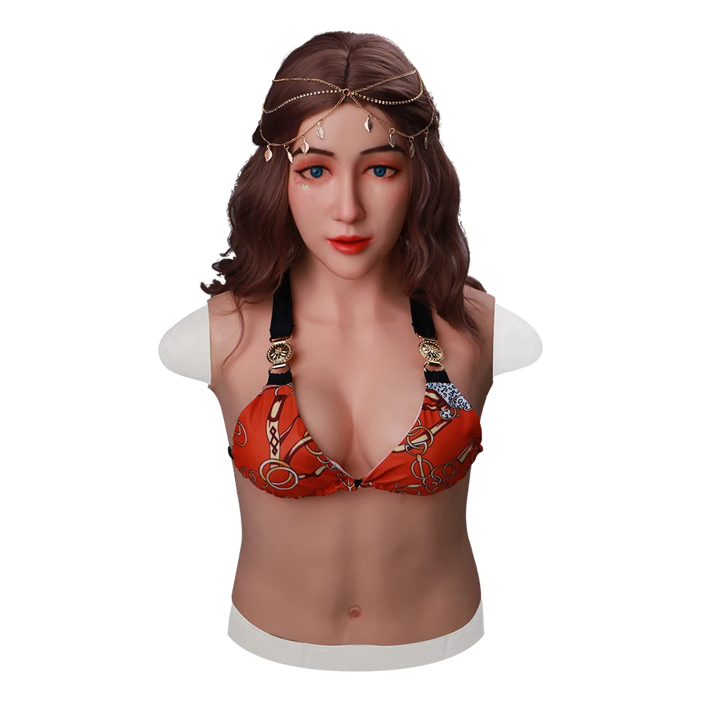 Силиконовая маска Реалистичная Женская Полная лицо с e cup Трансвестит поддельные