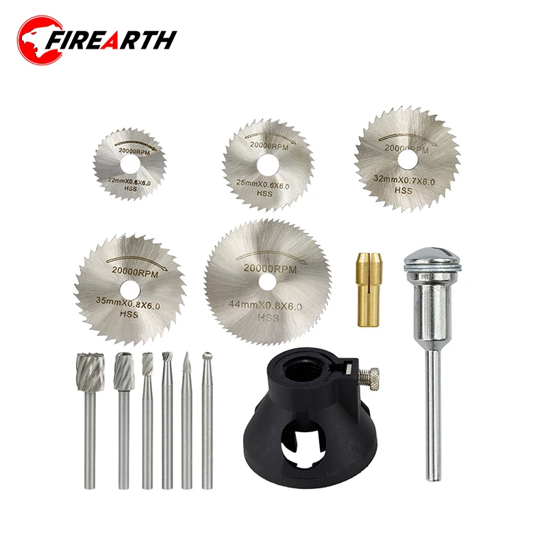 

Набор аксессуаров для роторного инструмента, 14 шт., фреза для циркулярной пилы из быстрорежущей стали с локатором сверлильного патрона, инс...