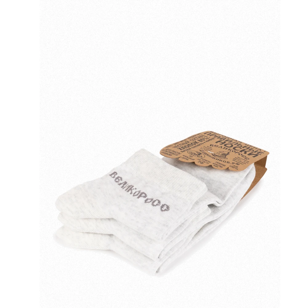 Набор правильных носков Великоросс (3шт) плотные однотонные. | Мужская одежда