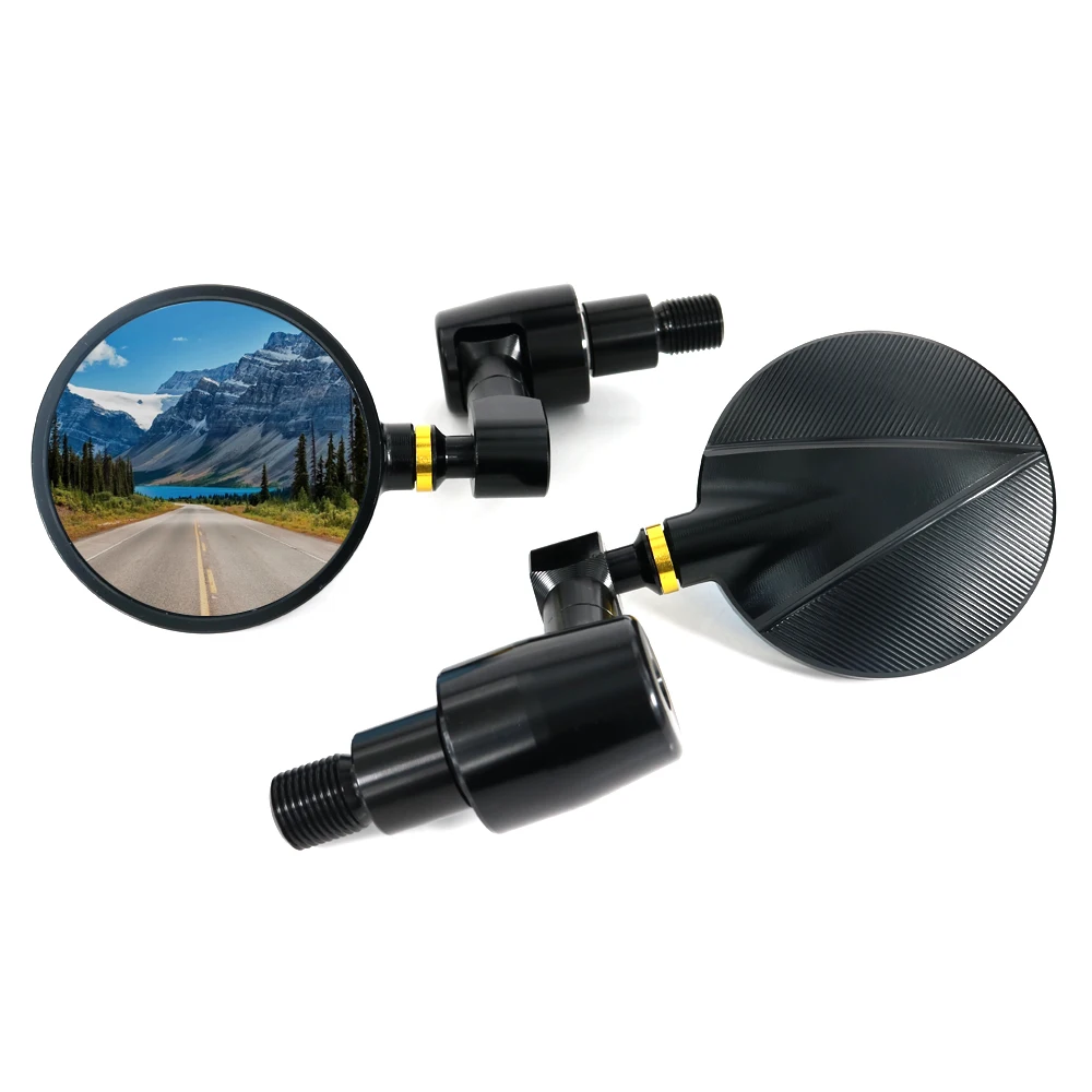 Cafe Racer CNC зеркала заднего вида Ручка Бар Конец боковые подходит для Yamaha XSR900 XSR700