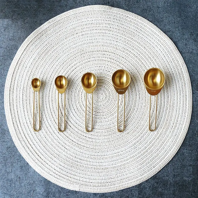 

9Pc/Set Stainless Steel Scoop for Baking Sugar Coffee Measuring Tools Sets Teaspoons Measuring Spoon Measuring Cup Tool