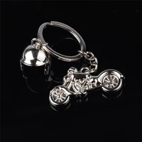 alloy keychain fashion men cool motorcycle pendant key chain gift car key ring