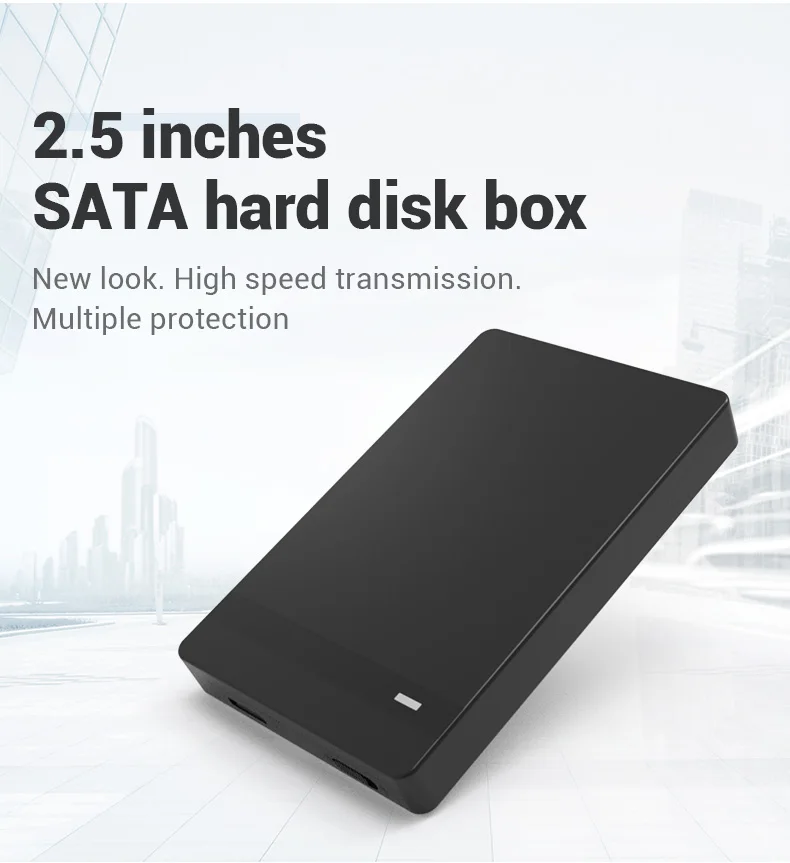 Blueendless 2,5 'внешний корпус HDD корпус пластиковый Sata USB HD Caddy внешний жесткий диск корпус USB жесткий диск коробка ноутбук
