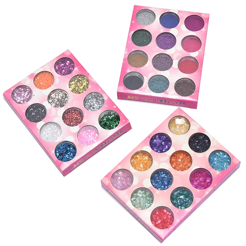 

12PCS Colorful Shell Sugar Broken Pieces Flashing Flash Debris Material UV Resin Epoxy Resin Mold Making Jewelry Filling For DIY