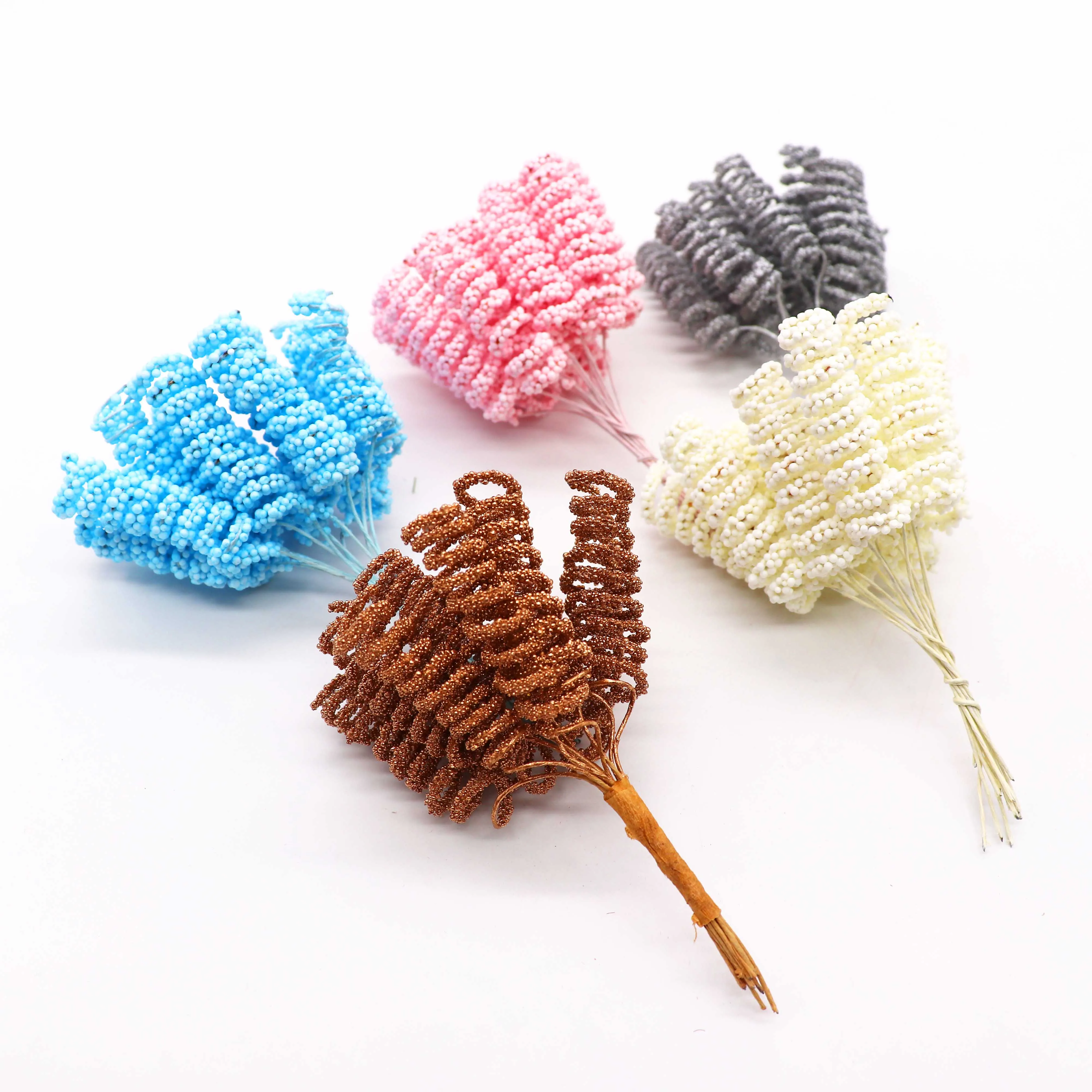 Искусственные цветы 12 шт./лот с тычинками из пены букет для свадьбы украшение