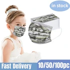 Быстрая доставка, Детские и взрослые Мультяшные маски для рта, 3 слоя, Meltblow для детей 3-12 лет, одноразовая маска для лица из ткани, детская маска для лица