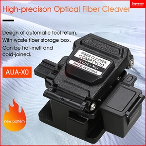 high precision aua x0 fiber cleaver cable fiber optic cutting knife tools cutter three in one clamp slot 16 surface blade free global shipping