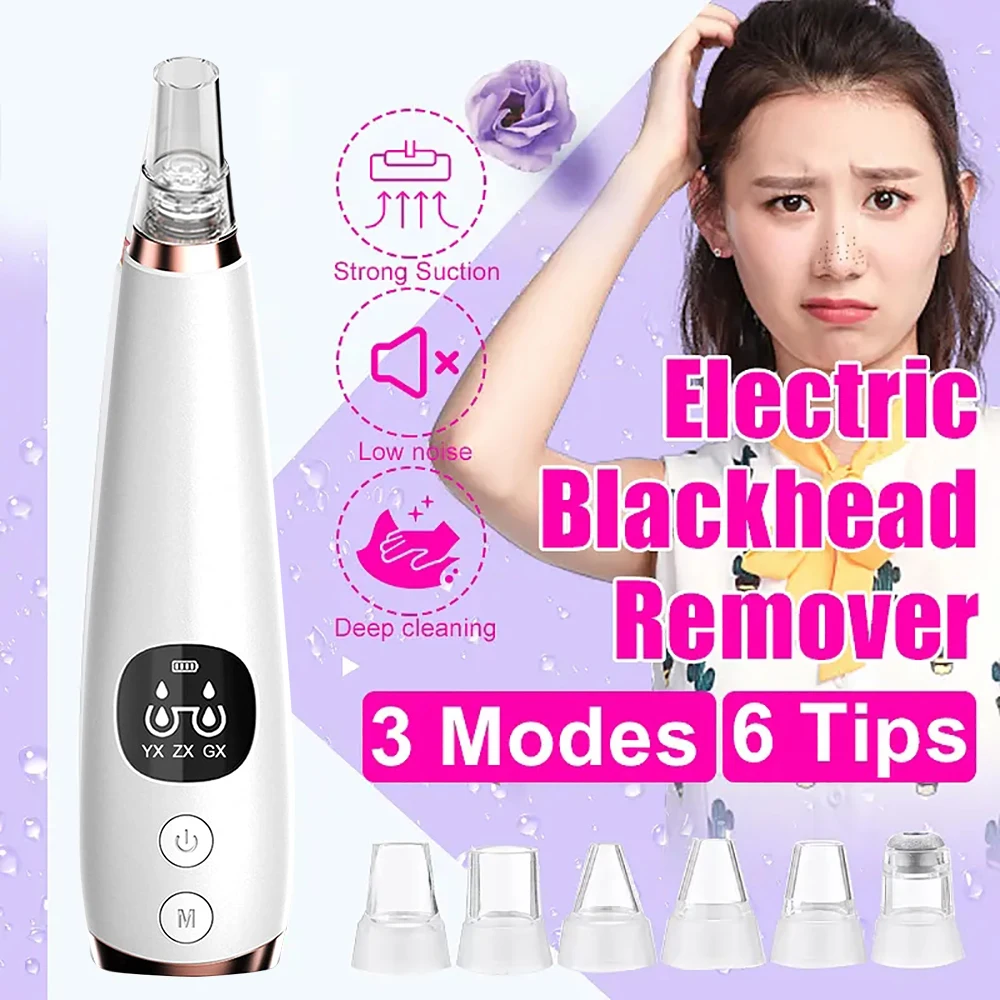 Vacuum Pore Blackhead Remover Nose Face Deep Cleansing Skin Cleaner Electric Care Machine Do Beauty Tool Dropshipping |
