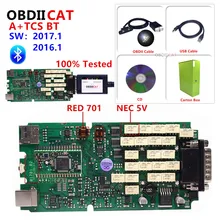 PLEASE NOTE SPAIN In Stock Full Set OBD2  A+Single PCB/V3.0 Black CDP With Keygen 2017.R1 Scanner TCS Test For Car And Truck