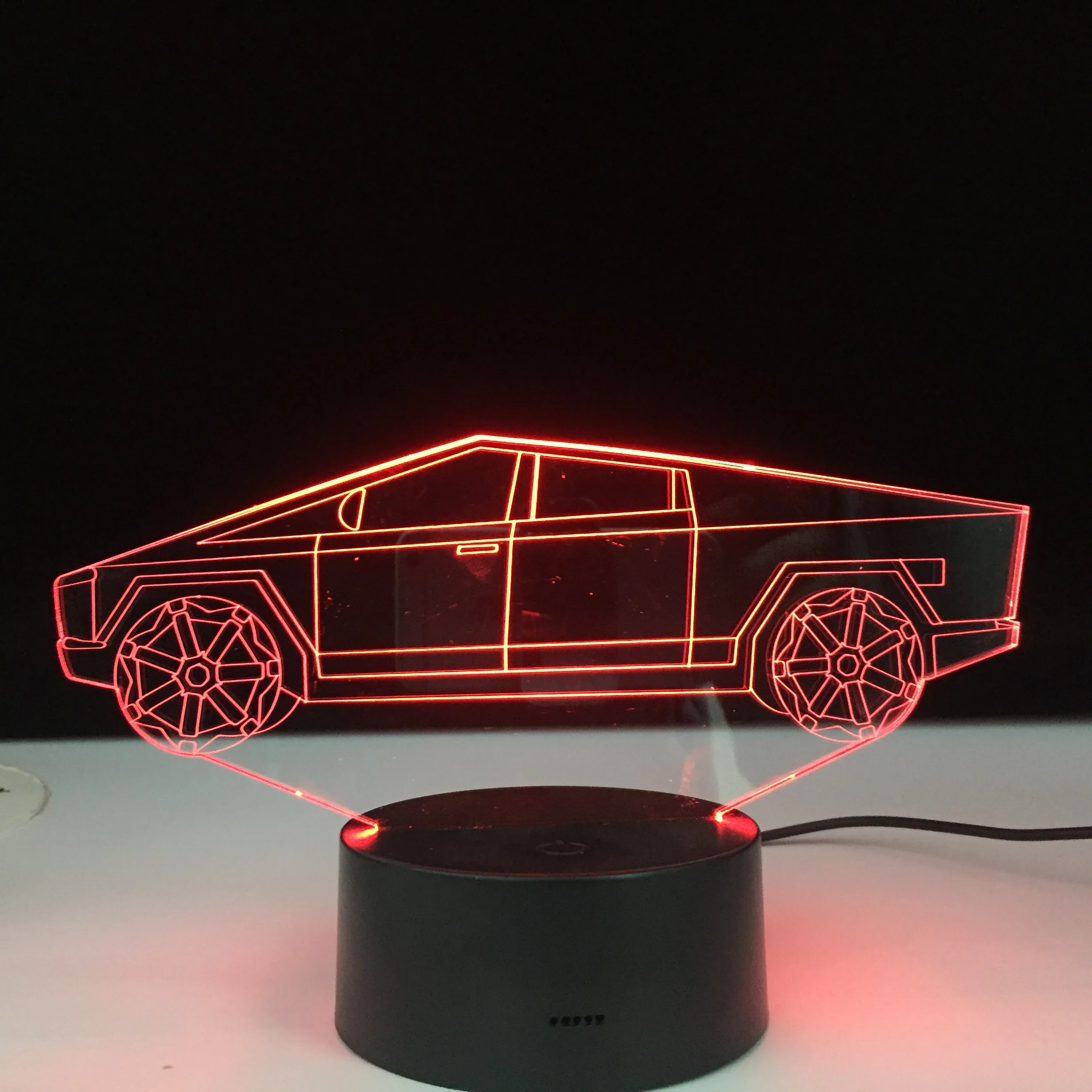 

Electric Car Design 3d Illusion Led Night Light for Child Bedroom Decorative Nightlight Unique Gift for Kids Room Desk Lamp