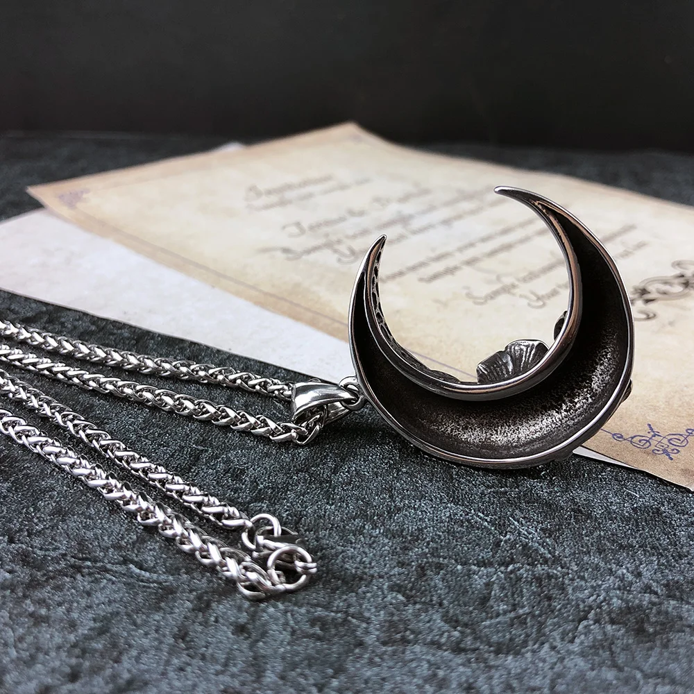 Ожерелье цепочка из нержавеющей стали в стиле ретро панк и готика для женщин