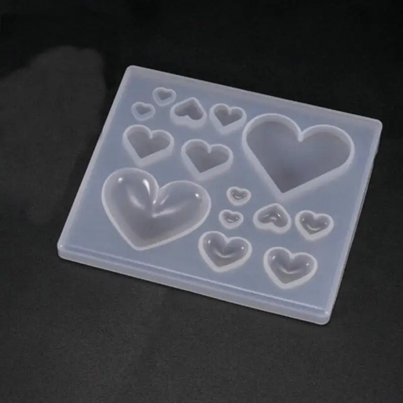 

Rhinestone Earring Jewelry Pendant Heart Silicone Mold DIY Charms Handmade Findings Cabochons Epoxy Resin Accessories Mold Art