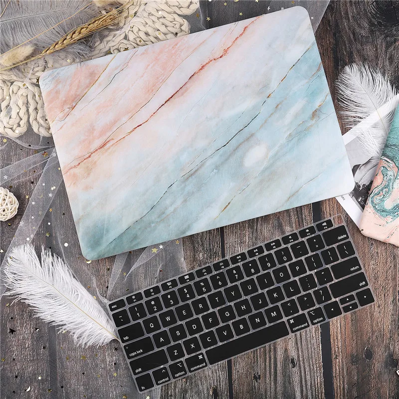 Чехол для ноутбука MacBook Air 13 11 Pro 13 15 retina A1502 Touch Bar mac book 12 13 1" A1708 A2159 A1989 жесткий чехол - Цвет: J343