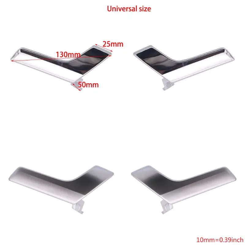 Сменный передний/задний левый/правый боковой хромированный автомобильный