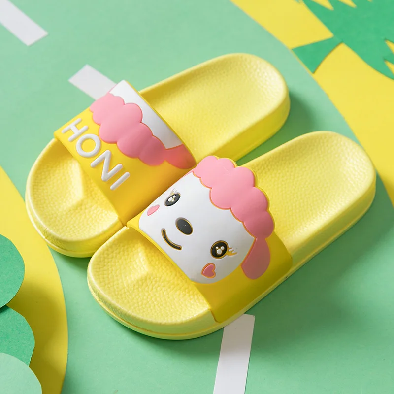Children's Slippers Japanese-Style Cartoon Slippers Shoes Children's Slippers Non-Slip Slippers Kids' Beach Womens Slippers