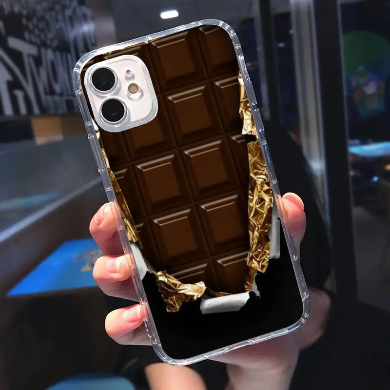 

Funny Chocolate Russian Phone Case Transparent soft For iphone 5 5s 5c se 6 6s 7 8 11 12 plus mini x xs xr pro max