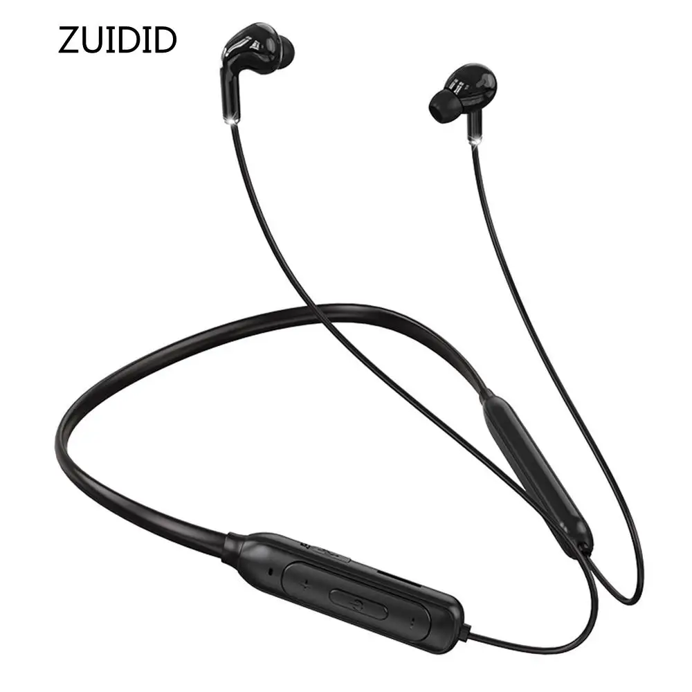 

ZUIDID M60 Bluetooth 5.1 Wireless Sports Earphone Support TF Card Stereo Subwoofer Hanging Neck Earphone Bluetooth
