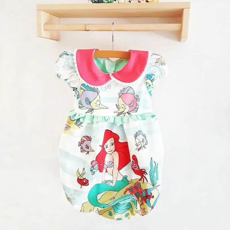 

Goocheer 1PC 0-24M Sunsuit Outfits Baby Clothing Sweet Newborn Baby Romper Boy Girl Summer mermaid Jumpsuit