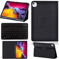 pu leather case for apple ipad air 4 10 9 2020 drop resistance tablet back cover soft stand casebluetooth keyboardfree stylus